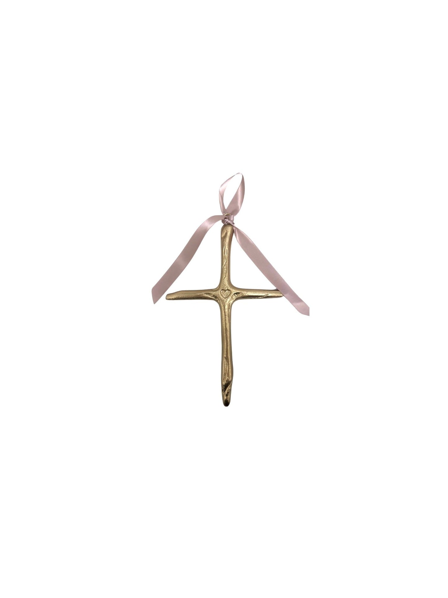 Large Gold Cross with Ribbon