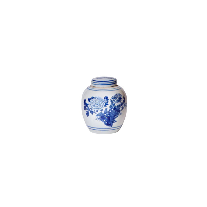 Abundant Peony Ginger Jar