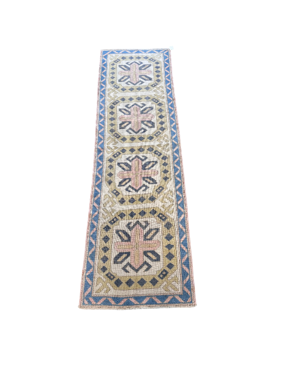 Green Blue Oushak Runner