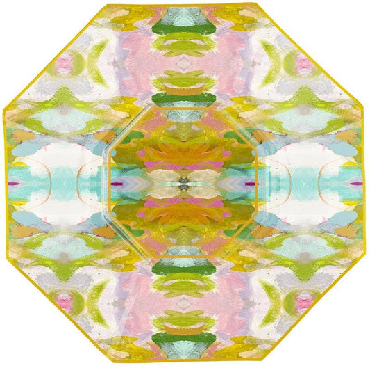 Laura Park Palm Beach Decoupage Glass Plate