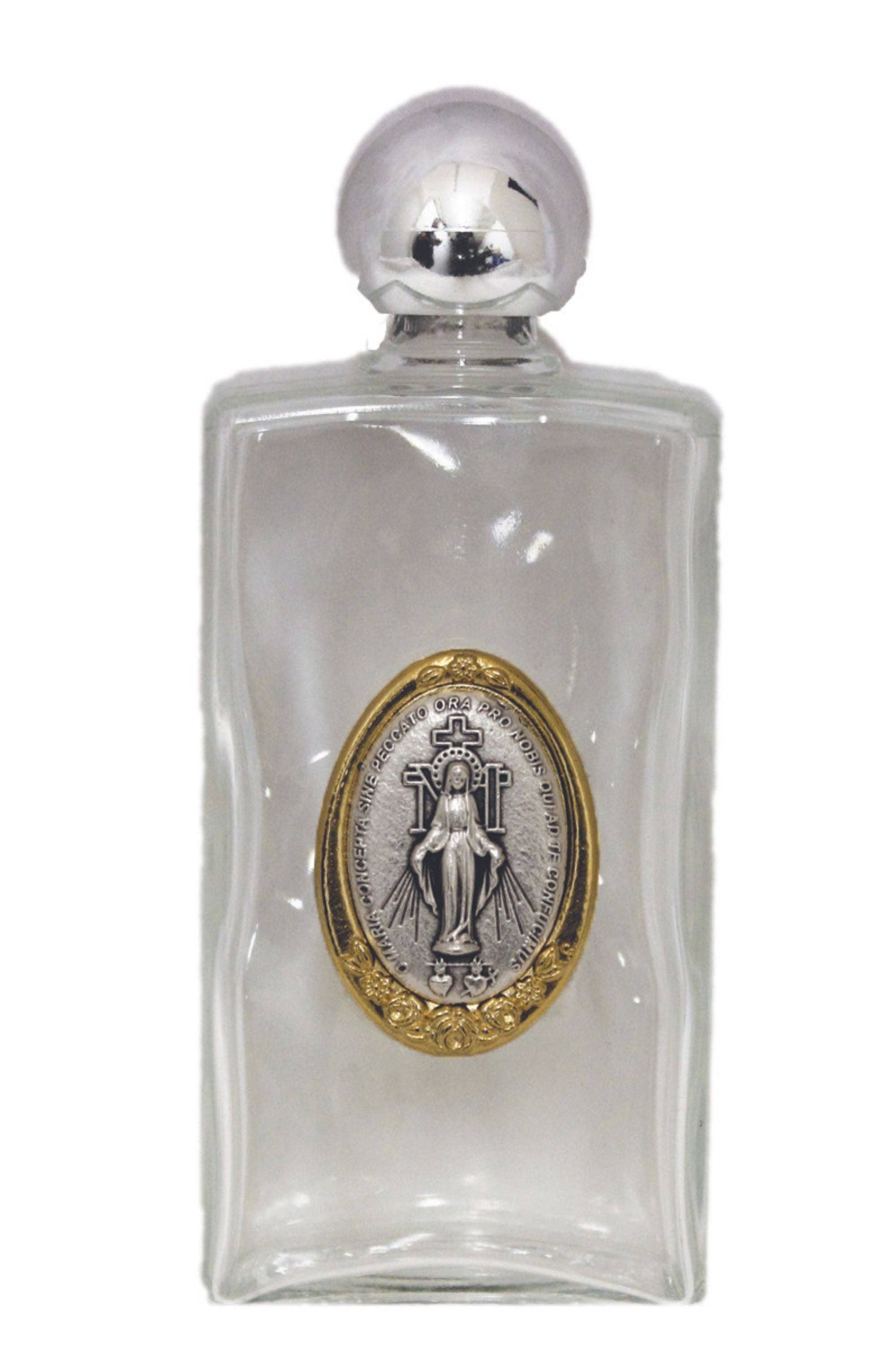 Miraculous Medal Holy Water Bottle 2x5"