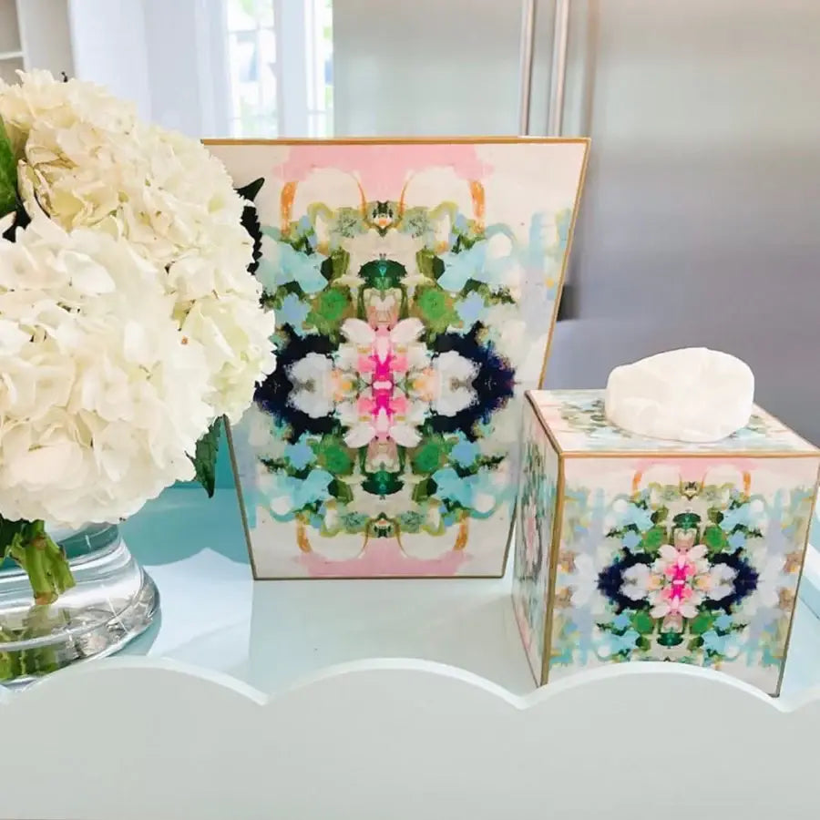 Laura Park Nantucket Bloom Wastebasket