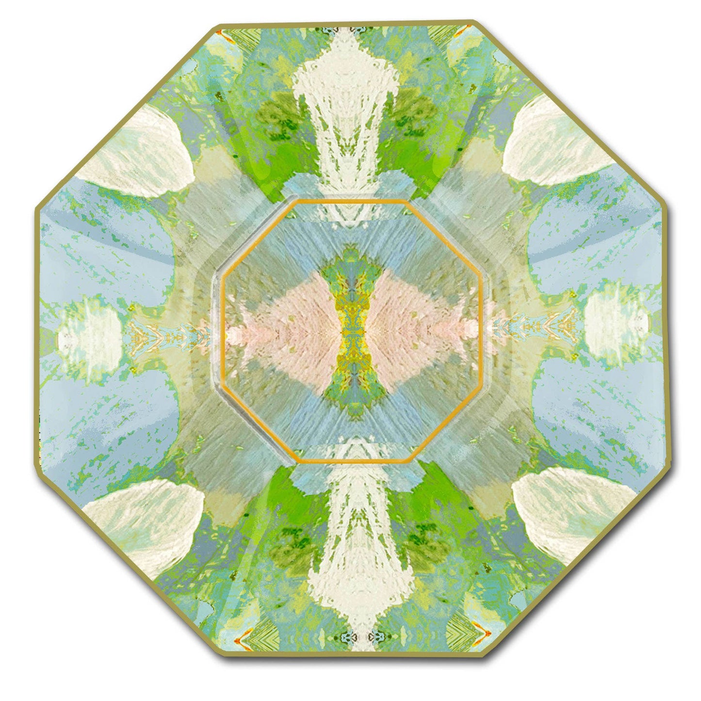Laura Park Elephant Falls Decoupage Glass Decorative Plate