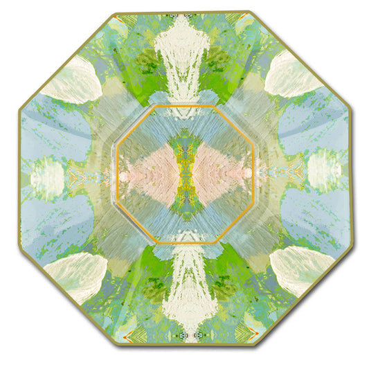 Laura Park Elephant Falls Decoupage Glass Decorative Plate
