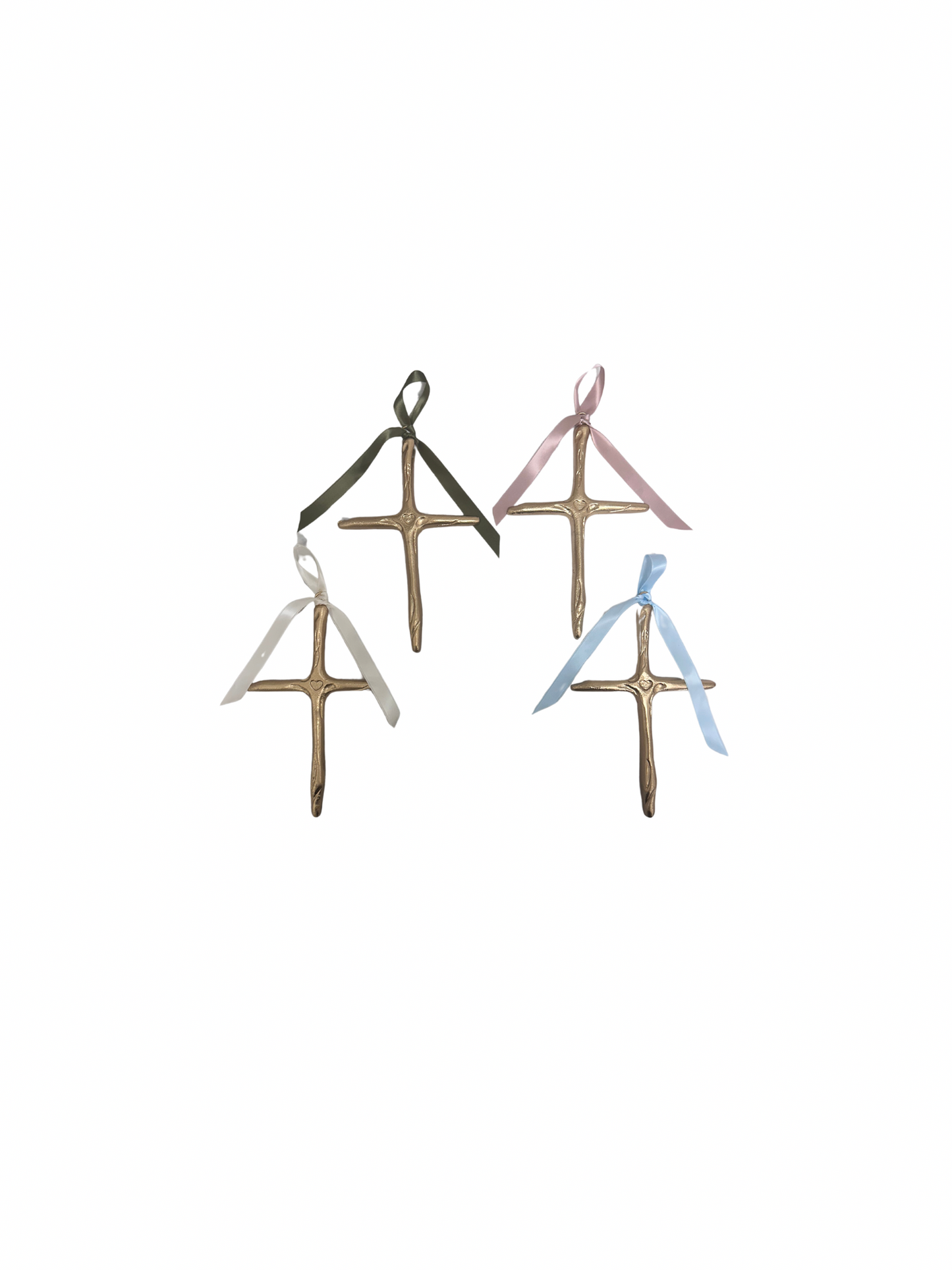 Large Gold Cross with Ribbon
