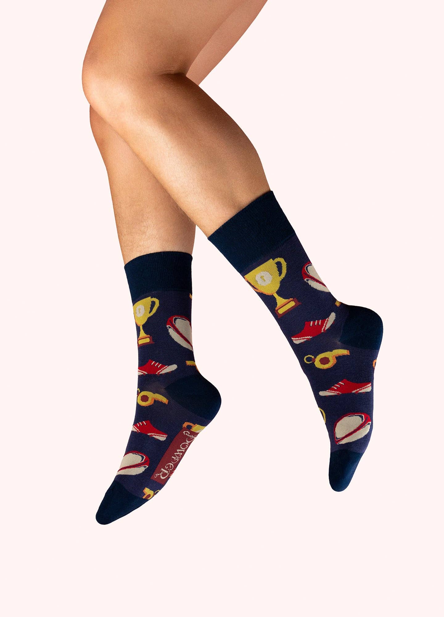 Men's Socks - Vintage Rugby in Navy