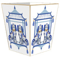 Staffordshire Blue Wastebasket