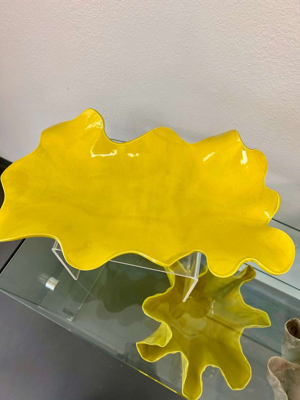 Bradley Friedrichs Pottery Harmony Tray Chartreuse