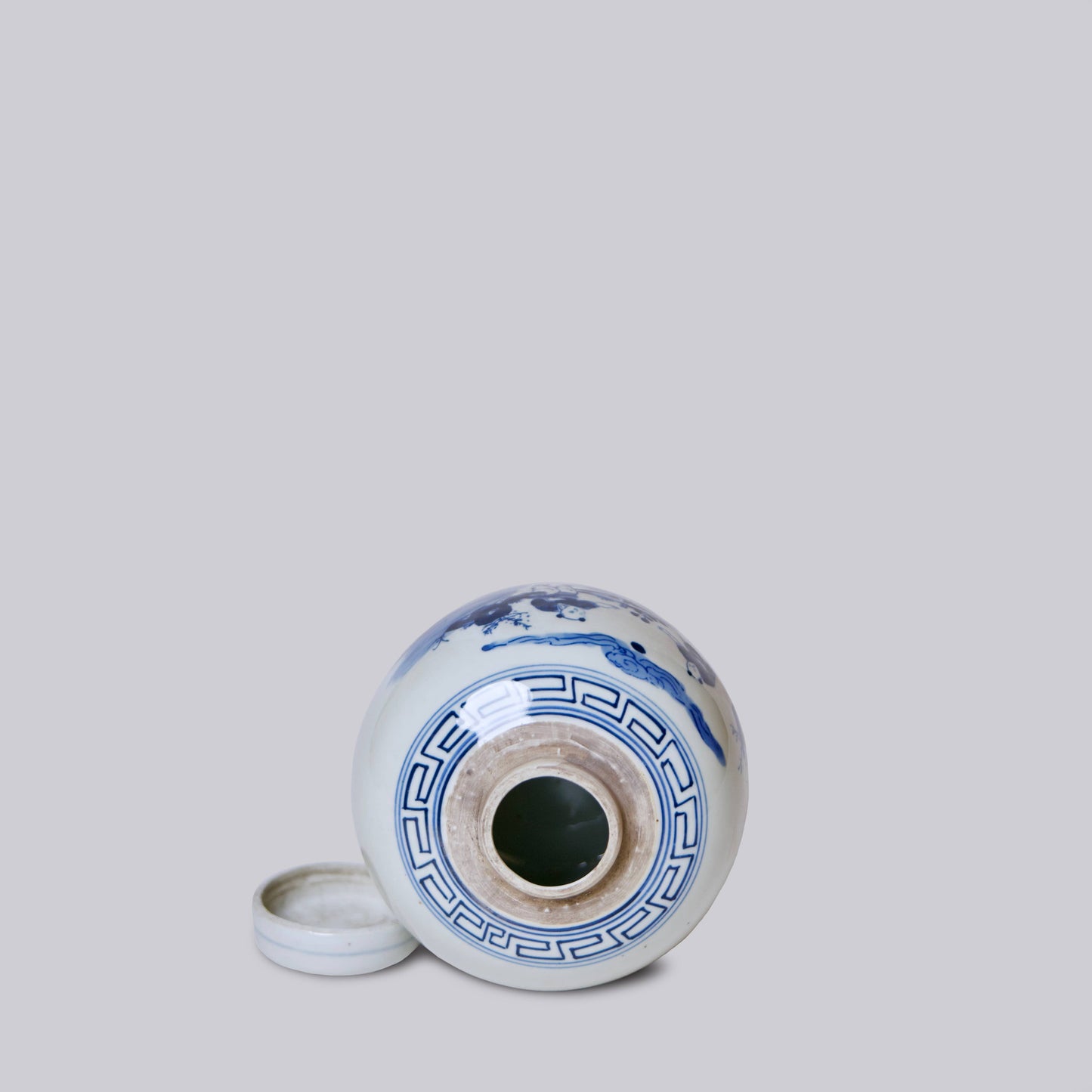 Blue and White Porcelain Playing Children Ginger Jar