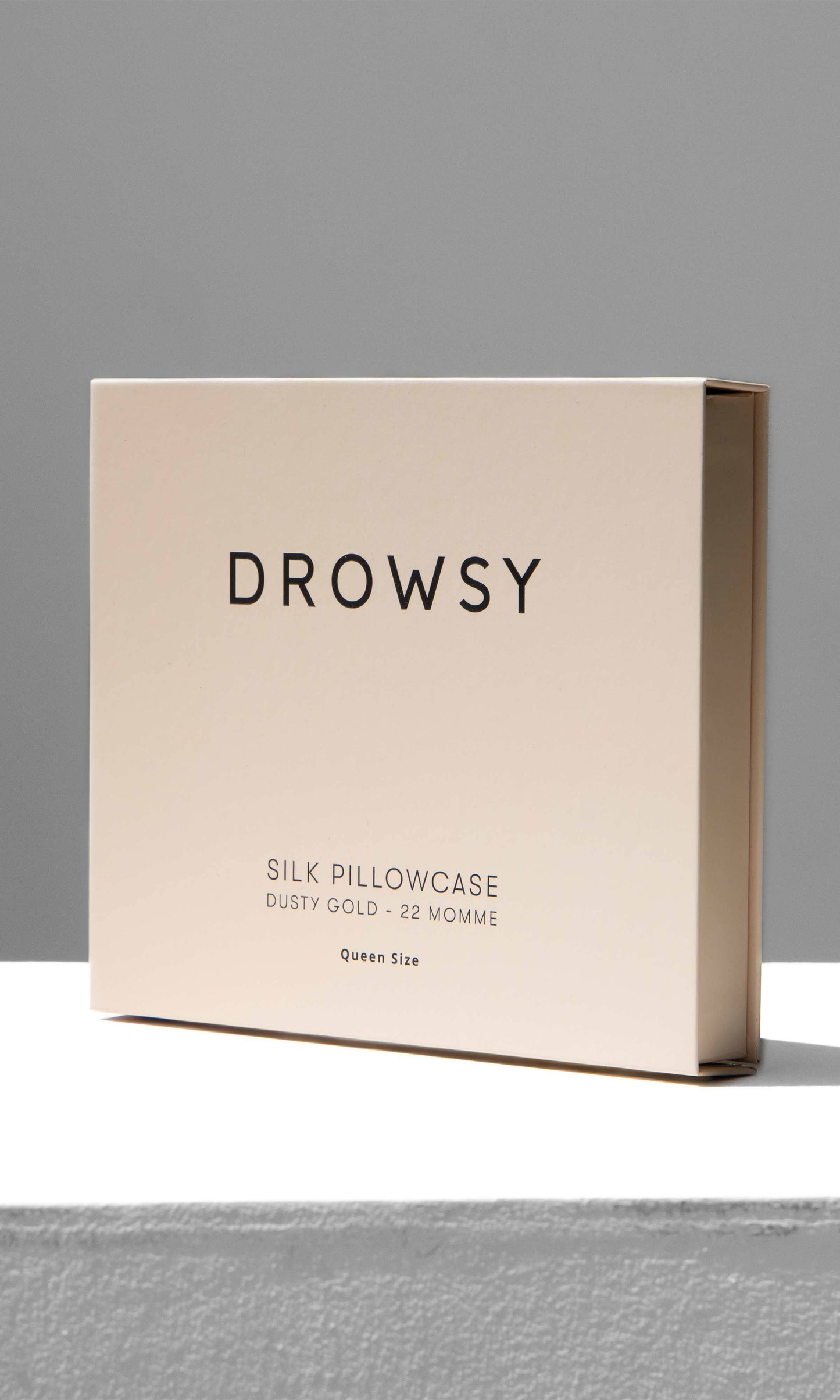 Drowsy Dusty Gold Silk Queen Pillowcase