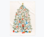 Christmas Tree Nutcracker Tea Towel