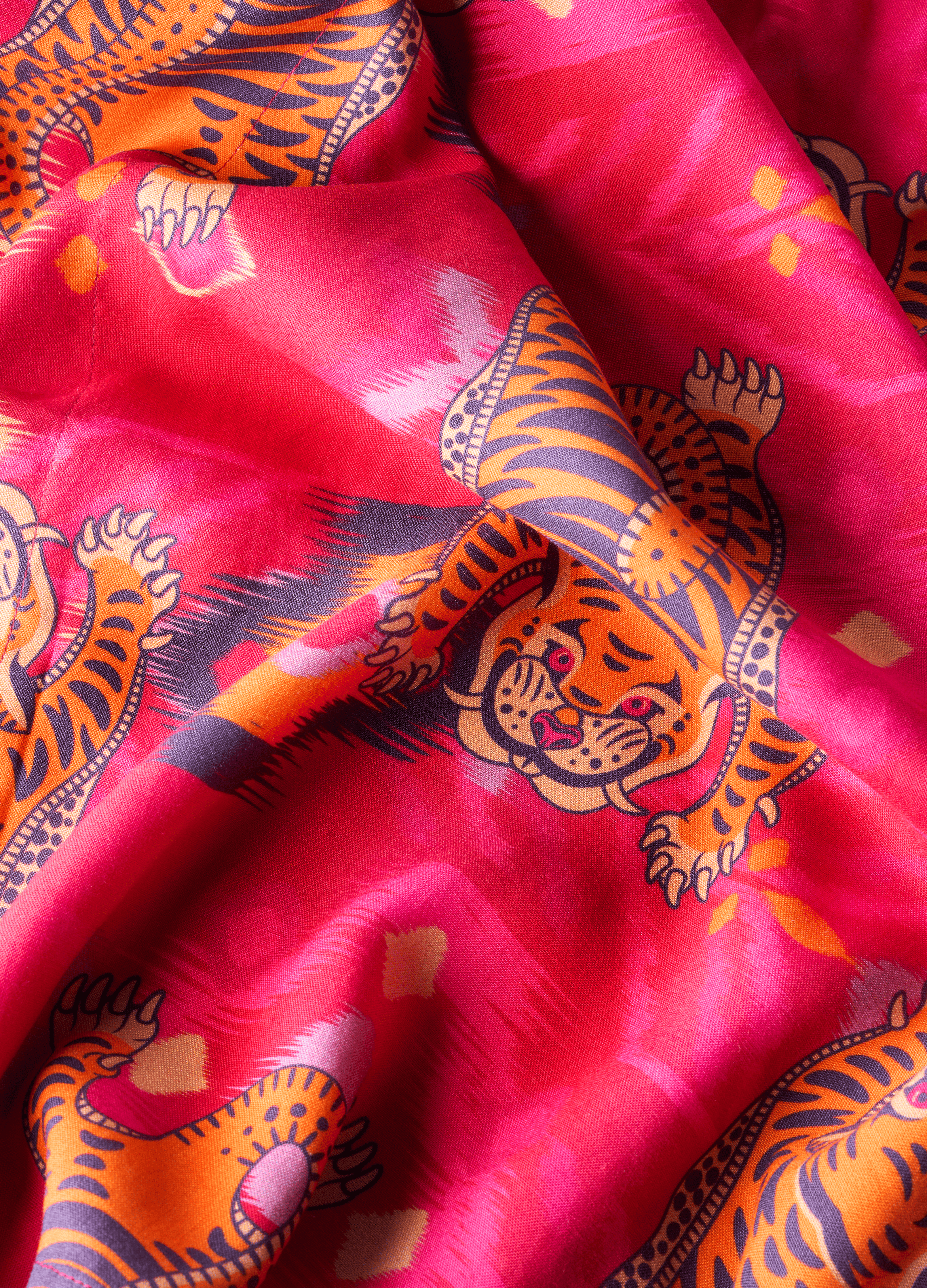 Powder Beach Cover Up - Ikat Tigers