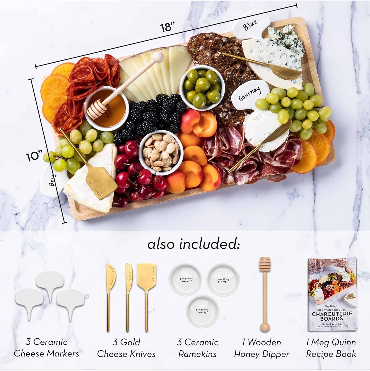 Meg Quinn Charcuterie Board & Accessories Kit