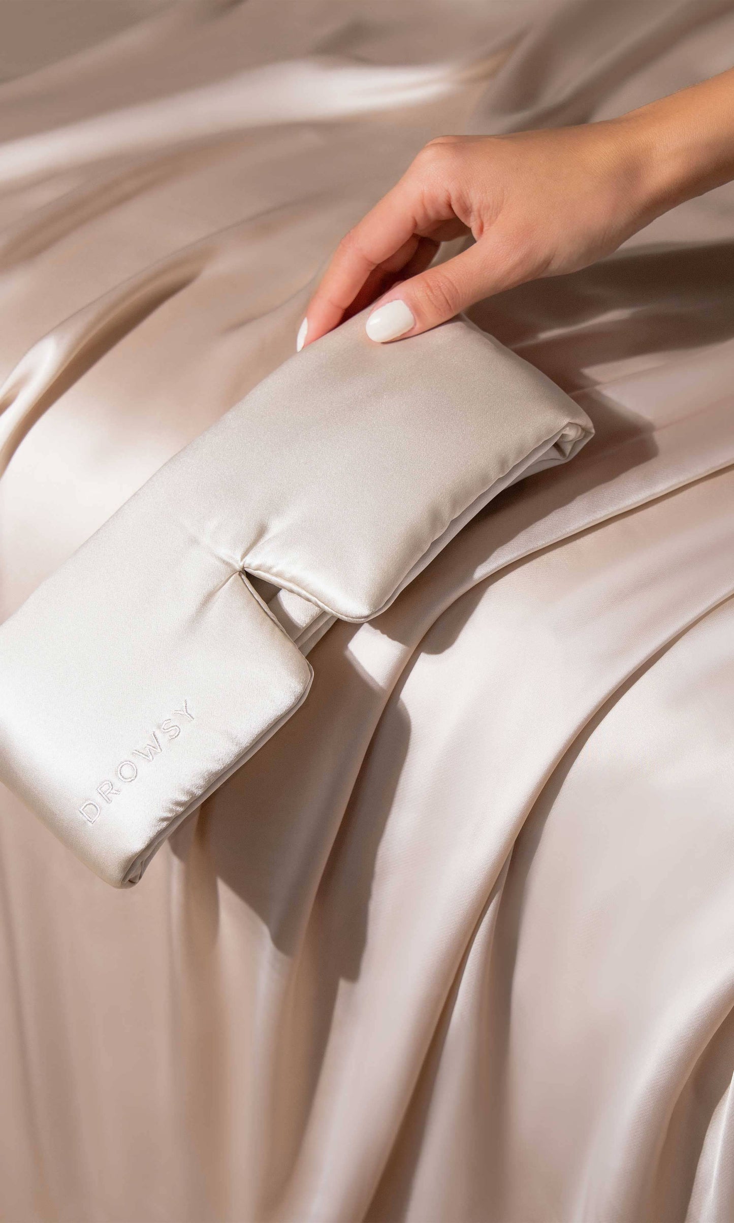 Drowsy Dusty Gold Silk Sleep Mask