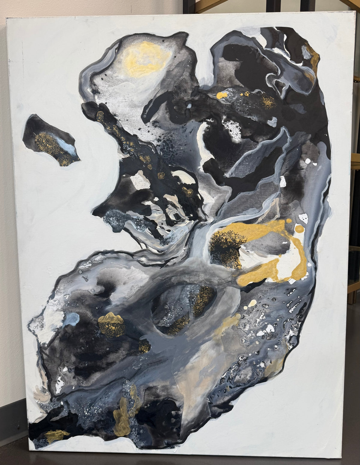 Abstracted Southern Oyster Shell 30x40 Original