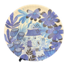Blue & White Chinoiserie Melamine Set of 4 Plates