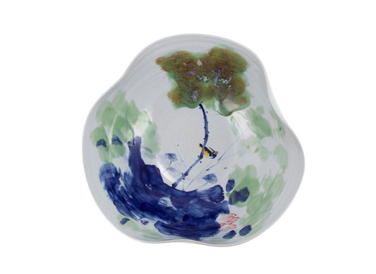 Curved Rim Swirl Bowl - Medium