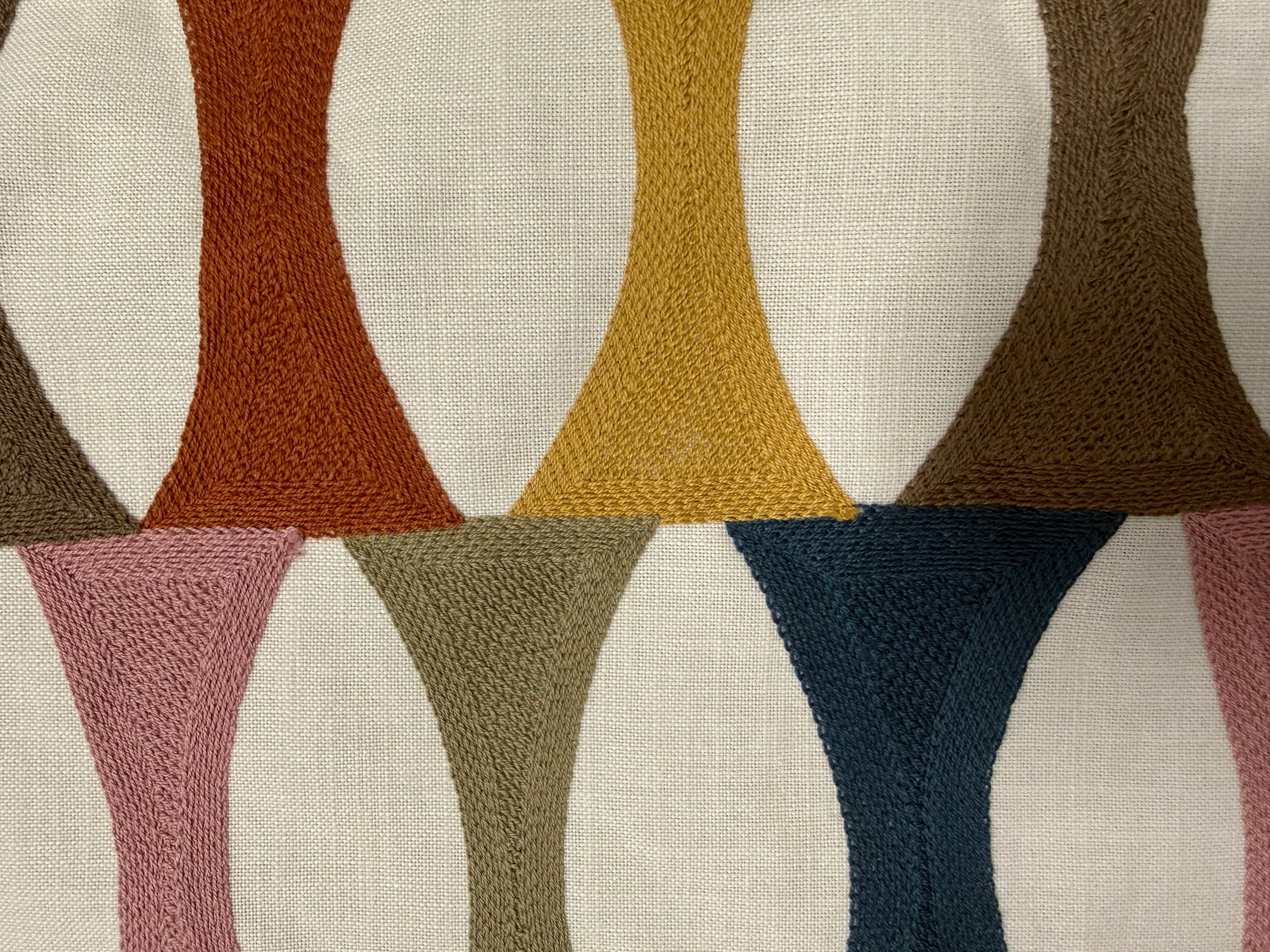 Geometric Lumbar Pillow Cover