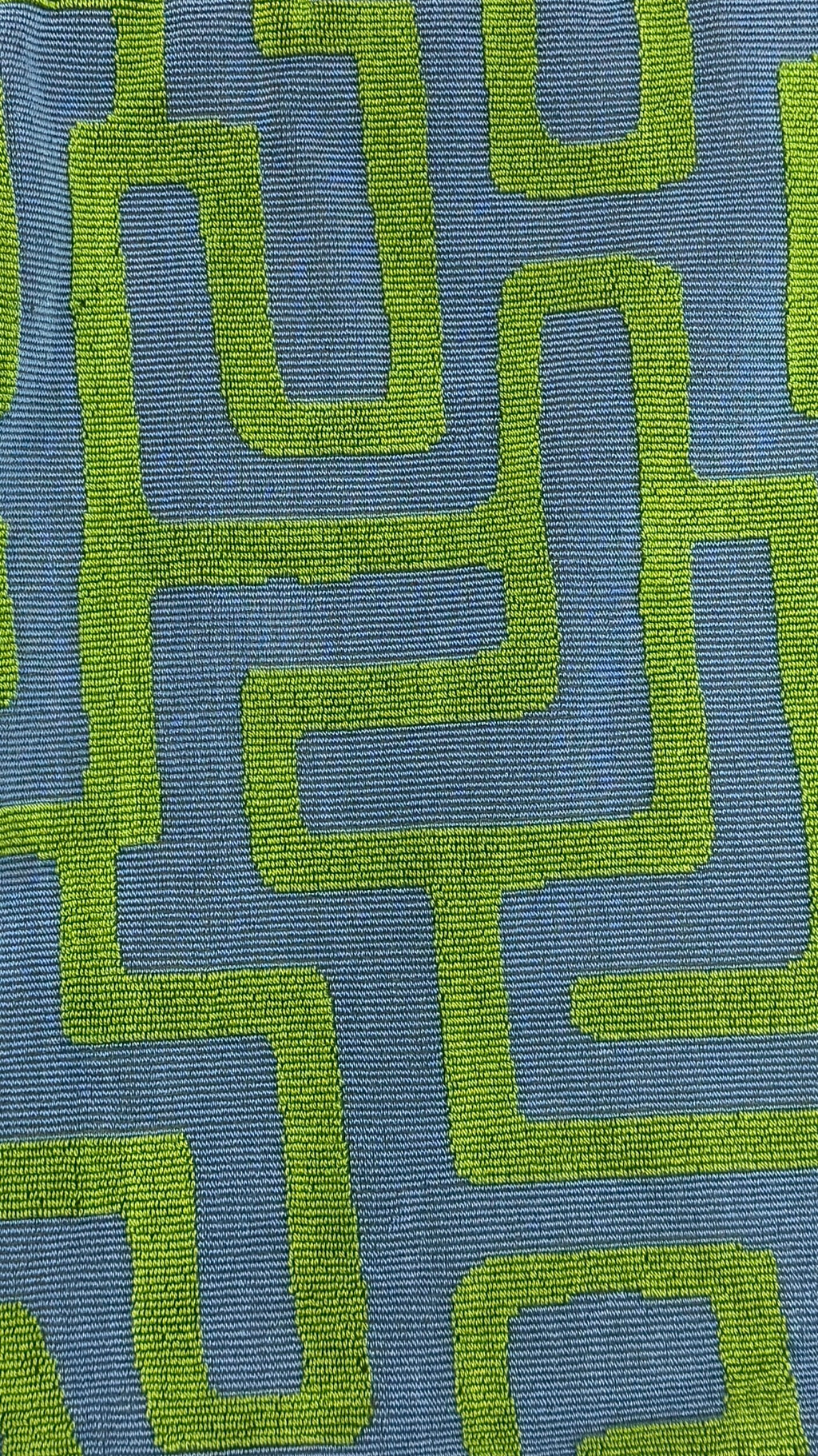 Blue and Green Lumbar Pillow Cover