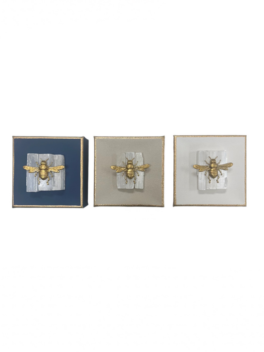 Selenite Bee Canvas - 4x4