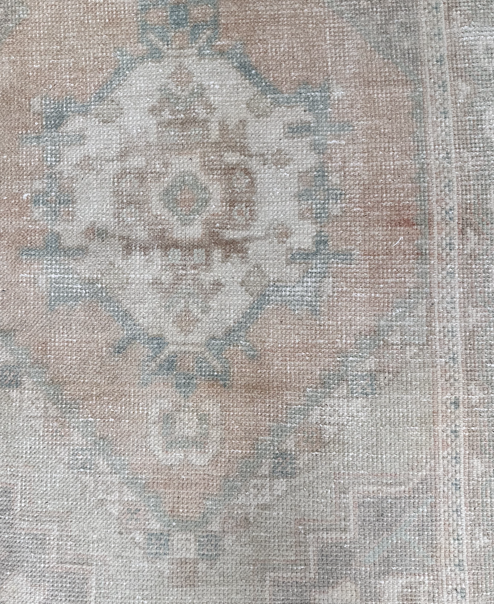Neutral Blush Oushak Runner
