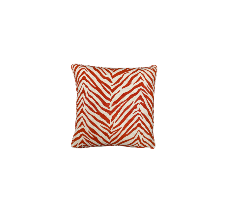 Linen Zebra Print Pillow