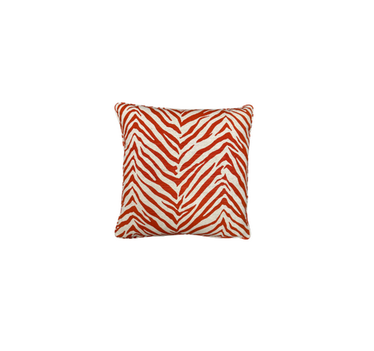 Linen Zebra Print Pillow