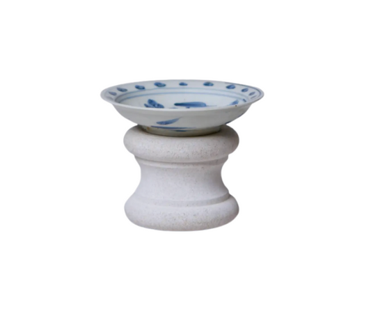 Blue and White Carp Conical Bowl