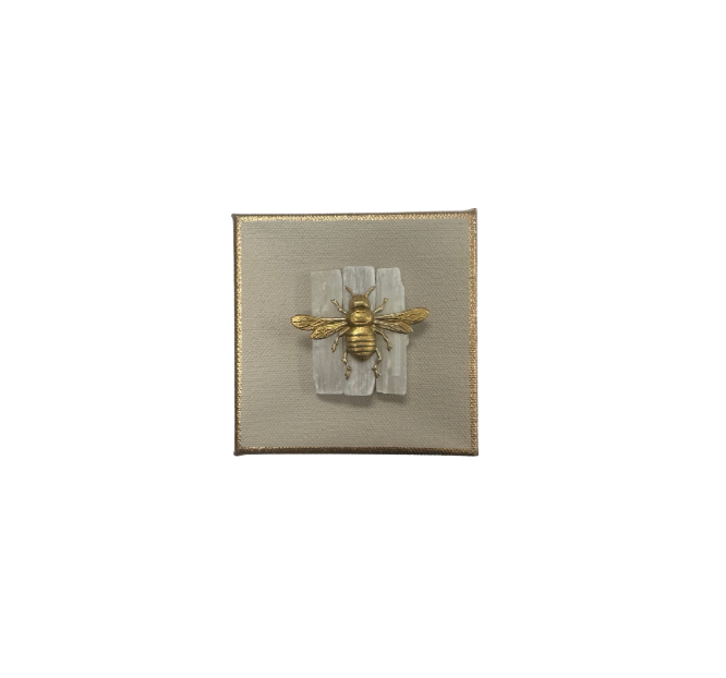 Selenite Bee Canvas - 4x4