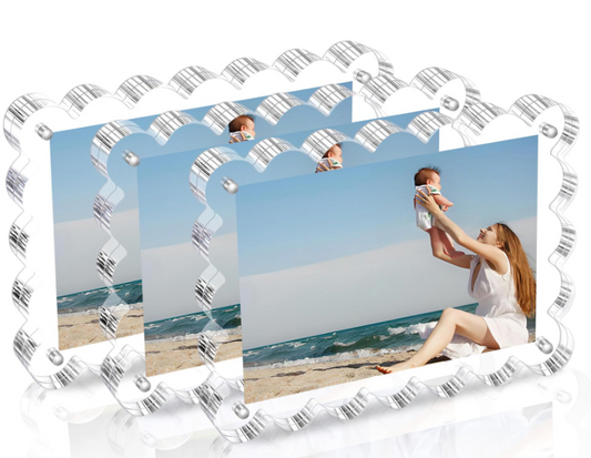 Acrylic Scallop Photo Frame - 4x6