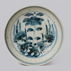 Blue and White Porcelain Floral Bouquet Bowl