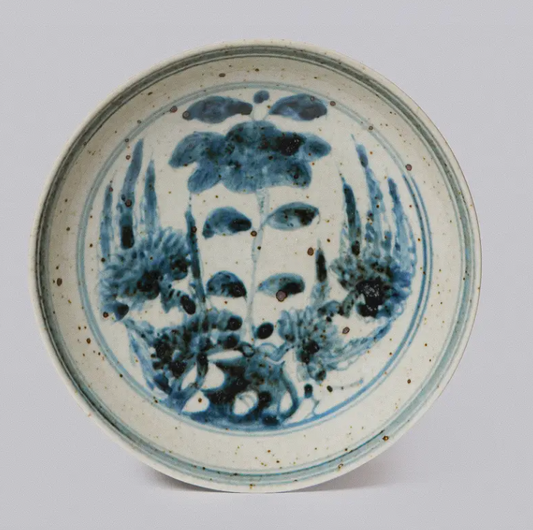 Blue and White Porcelain Floral Bouquet Bowl