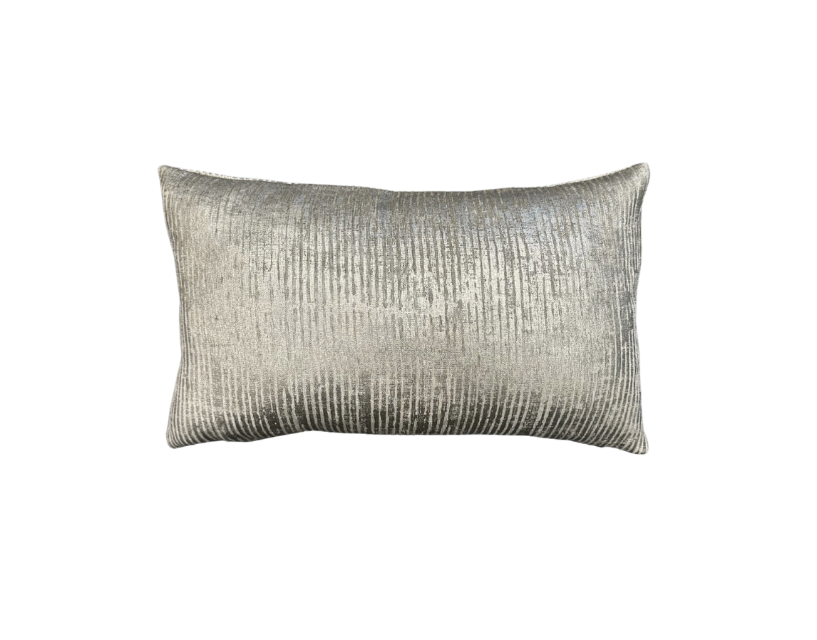 Metallic Stripe Lumbar Pillow
