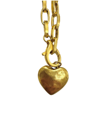 Emsato Luxe - Edge Chain with Heart Pendant