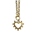 Emsato Luxe - Slim Chain with Dotted Heart Pendant