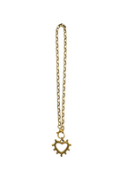 Emsato Luxe - Slim Chain with Dotted Heart Pendant