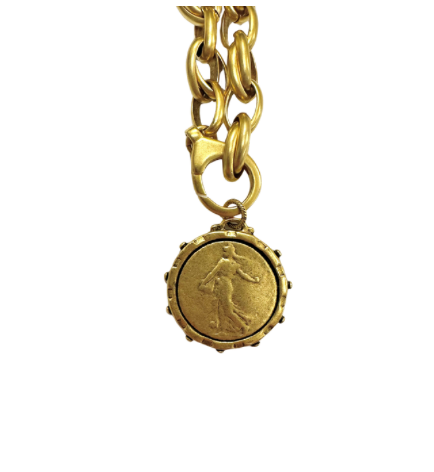 Emsato Luxe - Chunk Chain with Coin Pendant