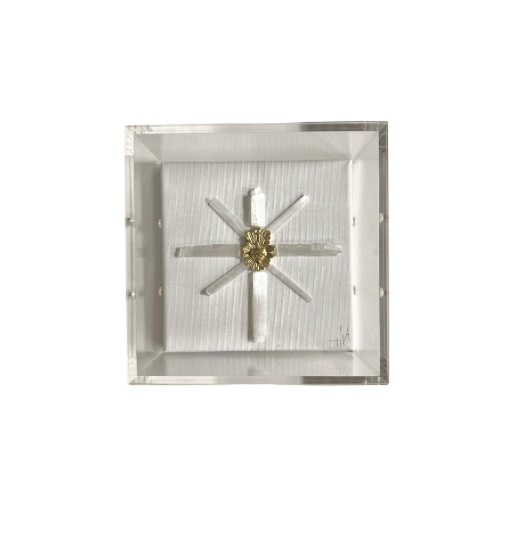 Sacred Heart Selenite Art