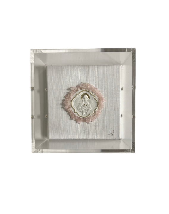 Immaculate Heart of Mary (Blessed Mother) Intaglio Art
