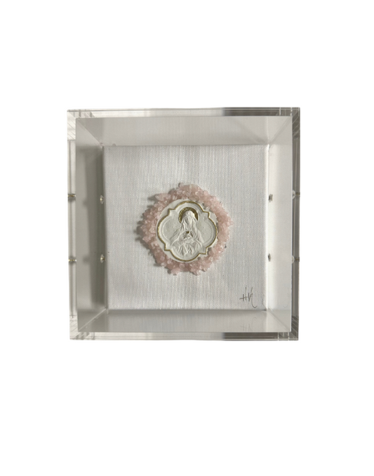 Immaculate Heart of Mary (Blessed Mother) Intaglio Art