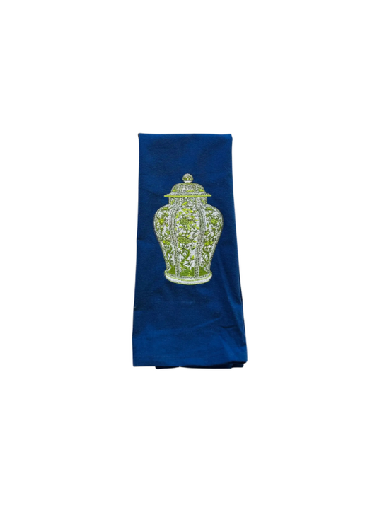 Green Ginger Jar Tea Towel