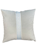 Light Blue Trimmed Pillow