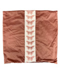 Butterfly Trimmed Velvet Pillow Cover