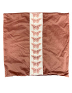 Butterfly Trimmed Velvet Pillow Cover