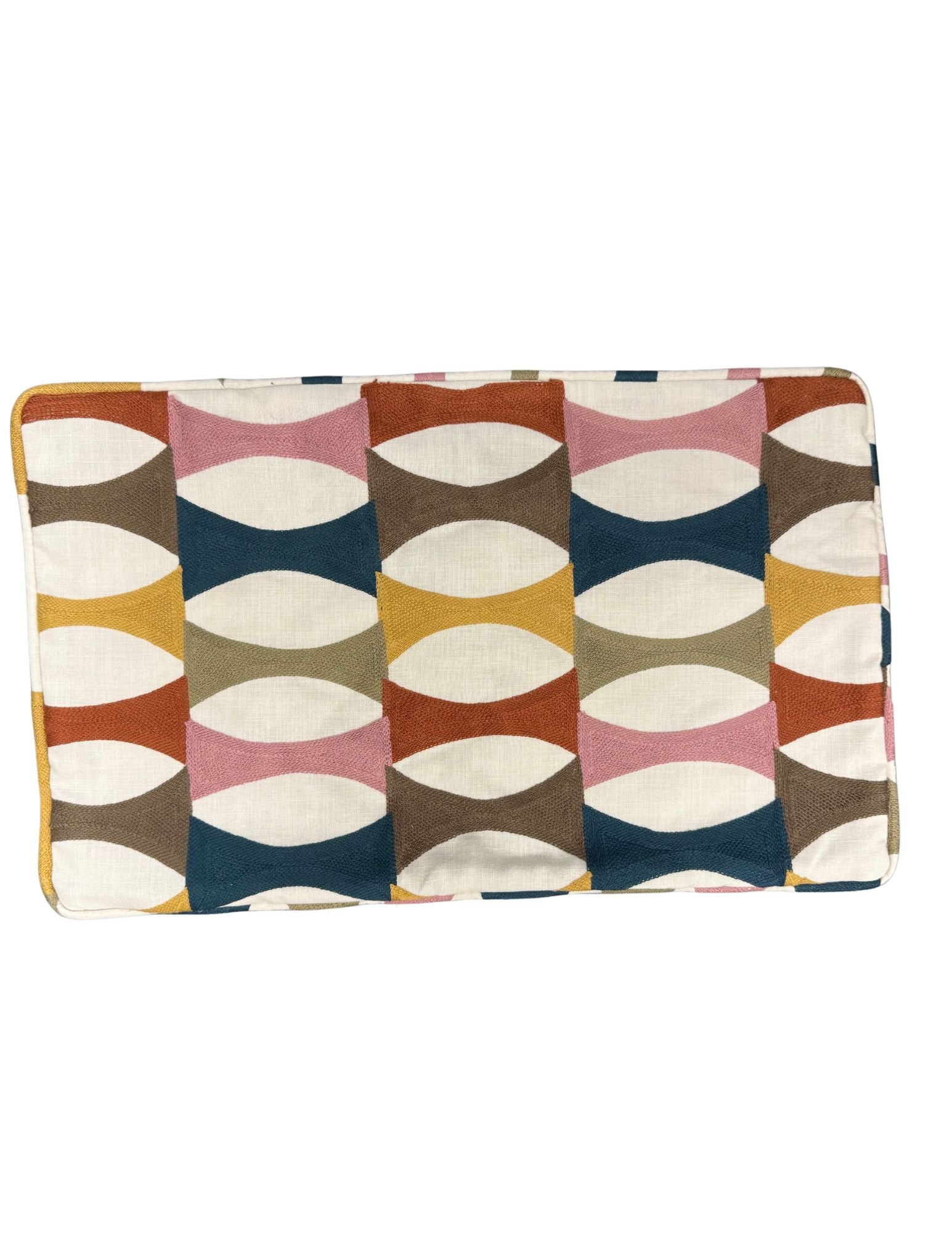 Geometric Lumbar Pillow Cover