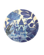Blue & White Chinoiserie Melamine Set of 4 Plates