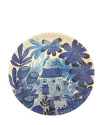 Blue & White Chinoiserie Melamine Set of 4 Plates