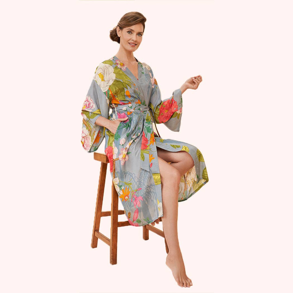Powder Tropical Flora & Fauna Kimono