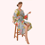 Powder Tropical Flora & Fauna Kimono