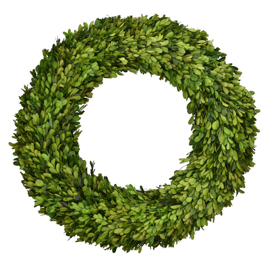 Preserved Boxwood Round 20” Wreath